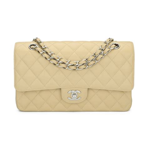 chanel medium beige flap bag|chanel classic flap shoulder bag.